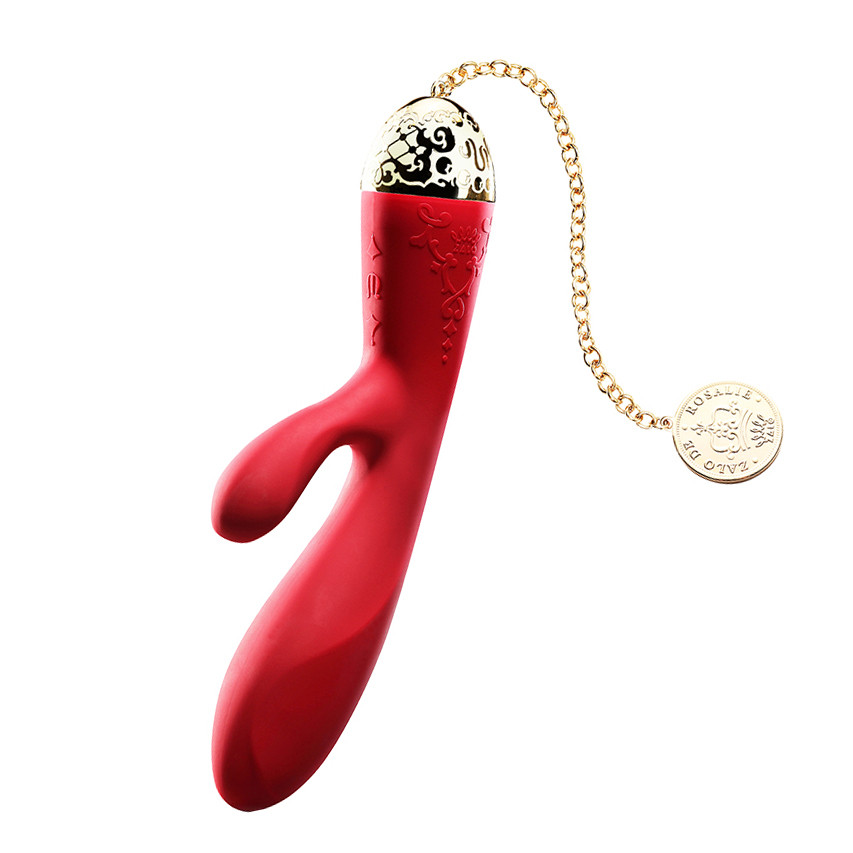 Вібратор вагінально-кліторальний Versailles ZALO Rosalie, червоний, фото 1