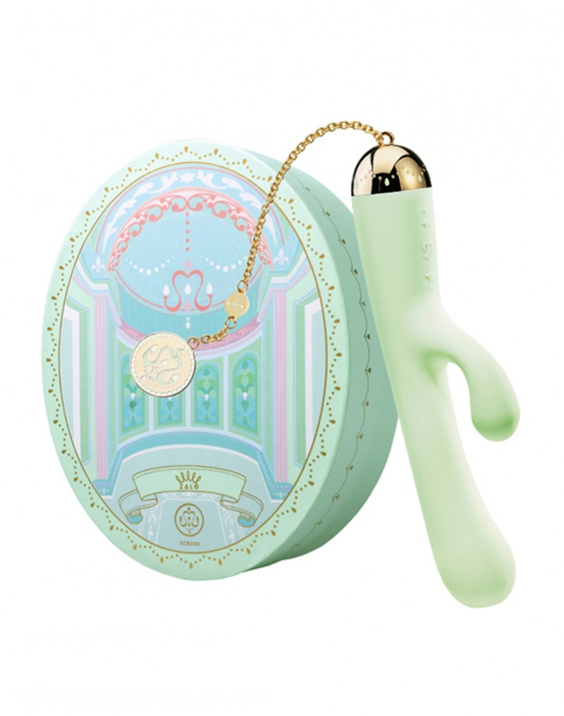 Вібратор вагінально-кліторальний ZALO Ichigo, м'ятний, фото 1