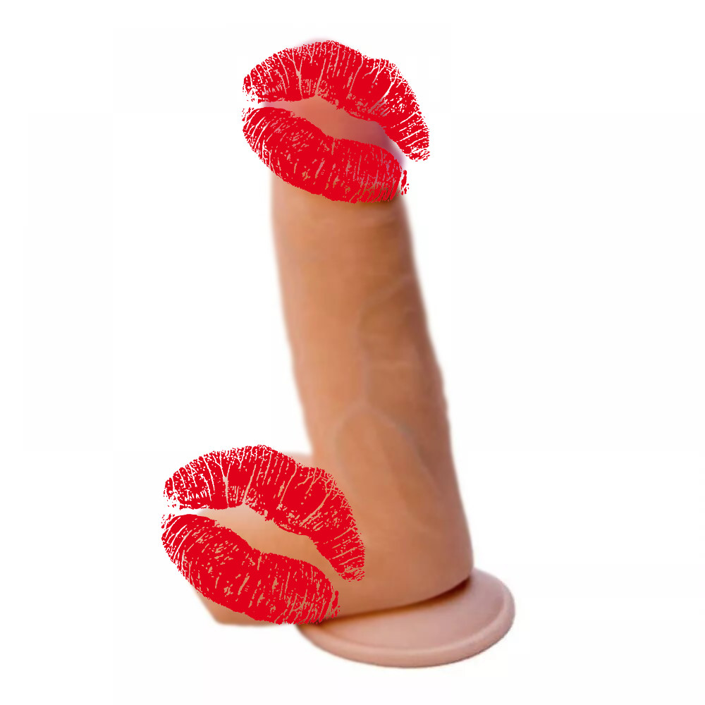 М'який фалоїмітатор на присоску, фото 1