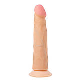 Фалоїмітатор із кібершкіри на присоску 18,5 см, фото 2