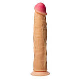 Фалоїмітатор реалістичний на присоску кібершкіра, 23 х 4,5 см, фото 3