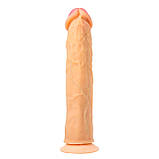 Фалоїмітатор реалістичний на присоску кібершкіра, 23 х 4,5 см, фото 5