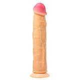 Фалоїмітатор реалістичний на присоску кібершкіра, 23 х 4,5 см, фото 7