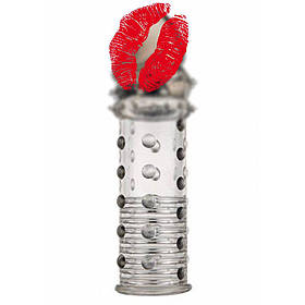 Насадка на член подовжувальна рельєфна Toy Joy сіра, 15.5 х 3 см