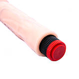 Великий реалістичний вібратор, кібершкіровий 21 х 4,7 см, фото 4