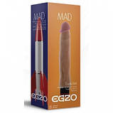 Великий реалістичний вібратор, кібершкіровий 21 х 4,7 см, фото 5