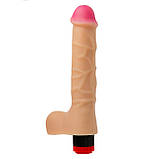 Великий реалістичний вібратор із кібершкіри Egzo з мошоком, фото 2