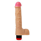 Великий реалістичний вібратор із кібершкіри Egzo з мошоком, фото 3