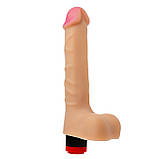 Великий реалістичний вібратор із кібершкіри Egzo з мошоком, фото 4