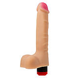 Великий реалістичний вібратор із кібершкіри Egzo з мошоком, фото 5