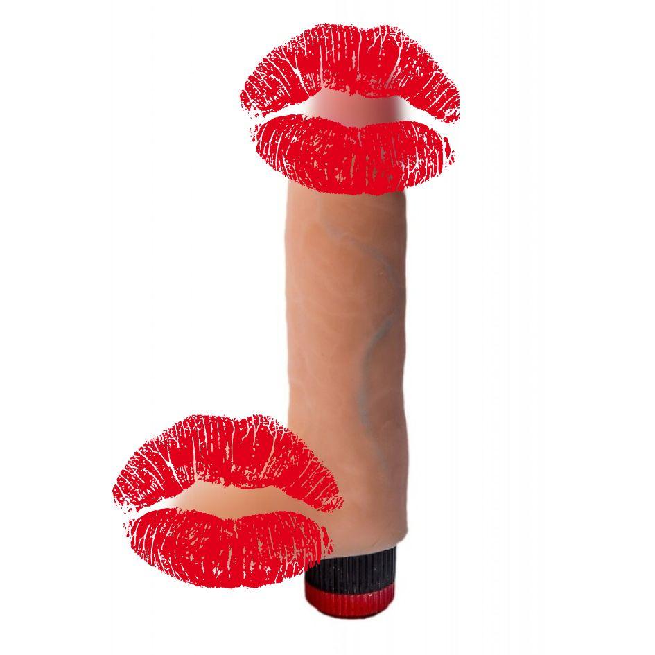 Реалістичний вібратор із кібершкіри з мошокою Egzo (Великобританія) 19 см*4,5 см, фото 1