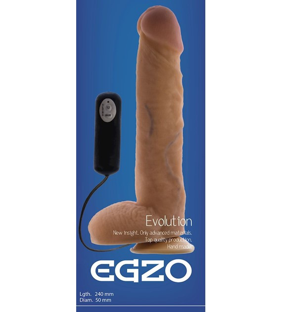 Вібратор на присоску EROGEN Ciberscin EGZO 24 см х 5 см, фото 1