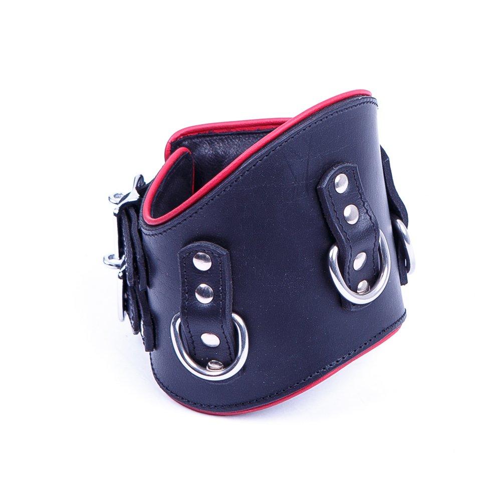 Нашийник анатомічний 3 кільця шкіра ручна робота, Голландія, фото 1