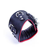 Нашийник анатомічний 3 кільця шкіра ручна робота, Голландія, фото 2