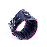 Нашийник анатомічний 3 кільця шкіра ручна робота, Голландія, фото 3