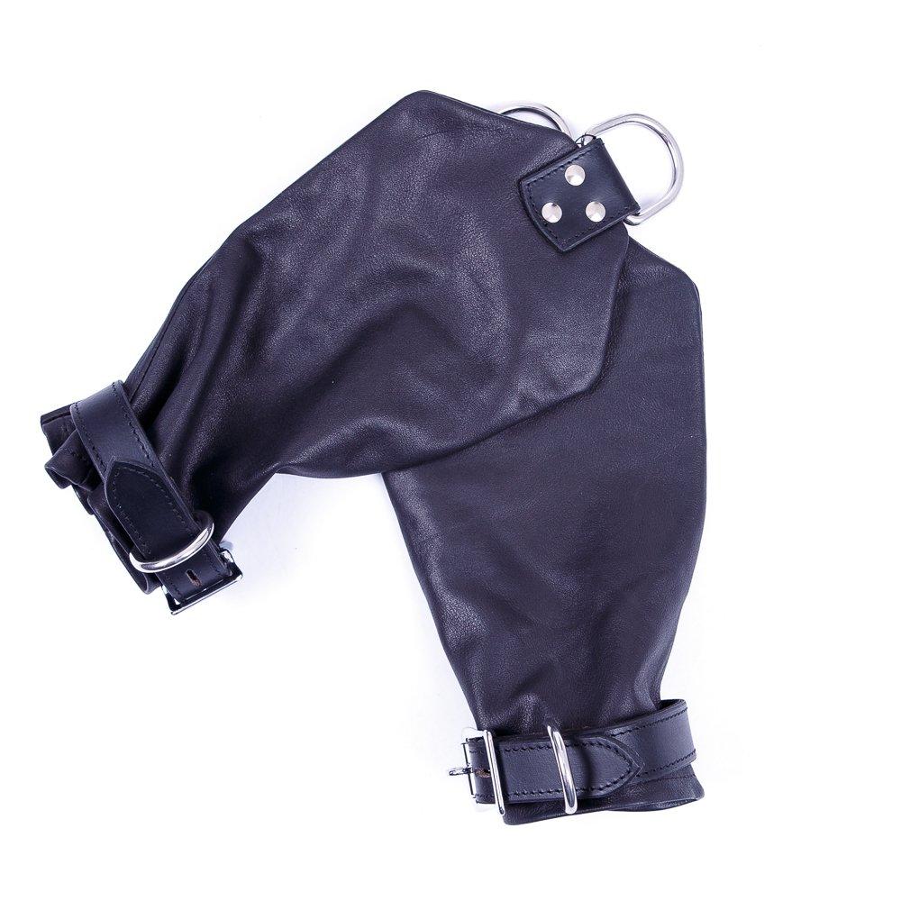 Рукавиці для підвішування шкіри Голландія чорна ручна робота, фото 1