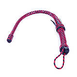 Кнут чорно-червоний із вантажем Голландія ручна робота, фото 2