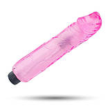 Вібратор рожевий гель Cristal cock, фото 6