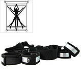 Хрестоподібна ремінна система Fifty Shades of Grey для фіксації до ліжка, чорна, фото 4