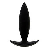 Анальна пробка Dream Toys із силікону, чорна, 9 см х 2.5 см, фото 2