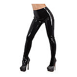 Колготи латекс LateX M (лосини із закритим носком), чорні, фото 3