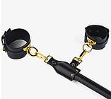 Розпірка італійська шкіра UPKO Spreader Bar, чорна, фото 5