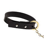 Браслет-наручники італійська шкіра, чорний, UPKO, фото 3