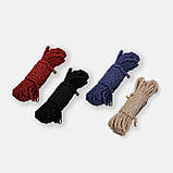 Мотузка для бондажу UPKO Restraint Bondage Rope, червона, 10 м, фото 5