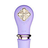 Вібратор-пульсатор із підігрівом ZALO DESIRE бузковий, 22.8 см х 4.5 см, фото 3