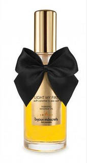 Зігрівальний масажний гель для поцілунків Light My Fire від Bijoux Indiscrets, з ароматом і смаком карамелі та