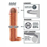 Реалістична подовжувальна насадка на член, фото 3