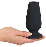 Анальний корок тунель Orion Lust Tunnel Plug XL, силіконовий, чорний, 13 х 5.9 см, фото 5