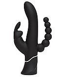 Вібратор кролик Lovehoney з анальною стимуляцією, чорний, 25.4 х 4.3 см, фото 2