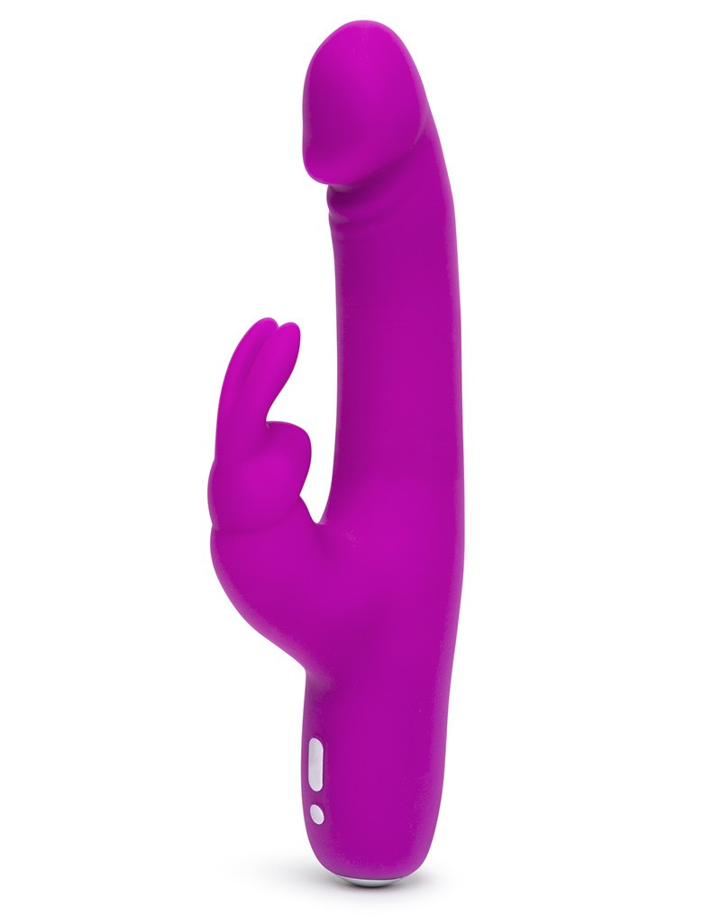 Вібратор кролик Happy Rabbit Slimline рожевий, 22.5 х 3.5 см, фото 1