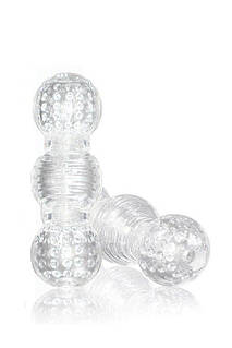 Мастурбатор нереальний MASTER STROKER CLEAR прозорий, 15 х 6 см