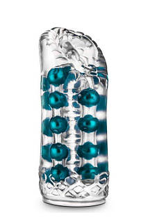 Мастурбатор вагіна Blush з намистинами, прозорий, 14 х 5 см