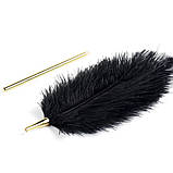 Перо Premium Feather Tickler UPKO з позолоченою ручкою, фото 6