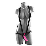 Страпон Pipedream Dillio з підтяжками, рожевий, 16.5 х 4 см, фото 3