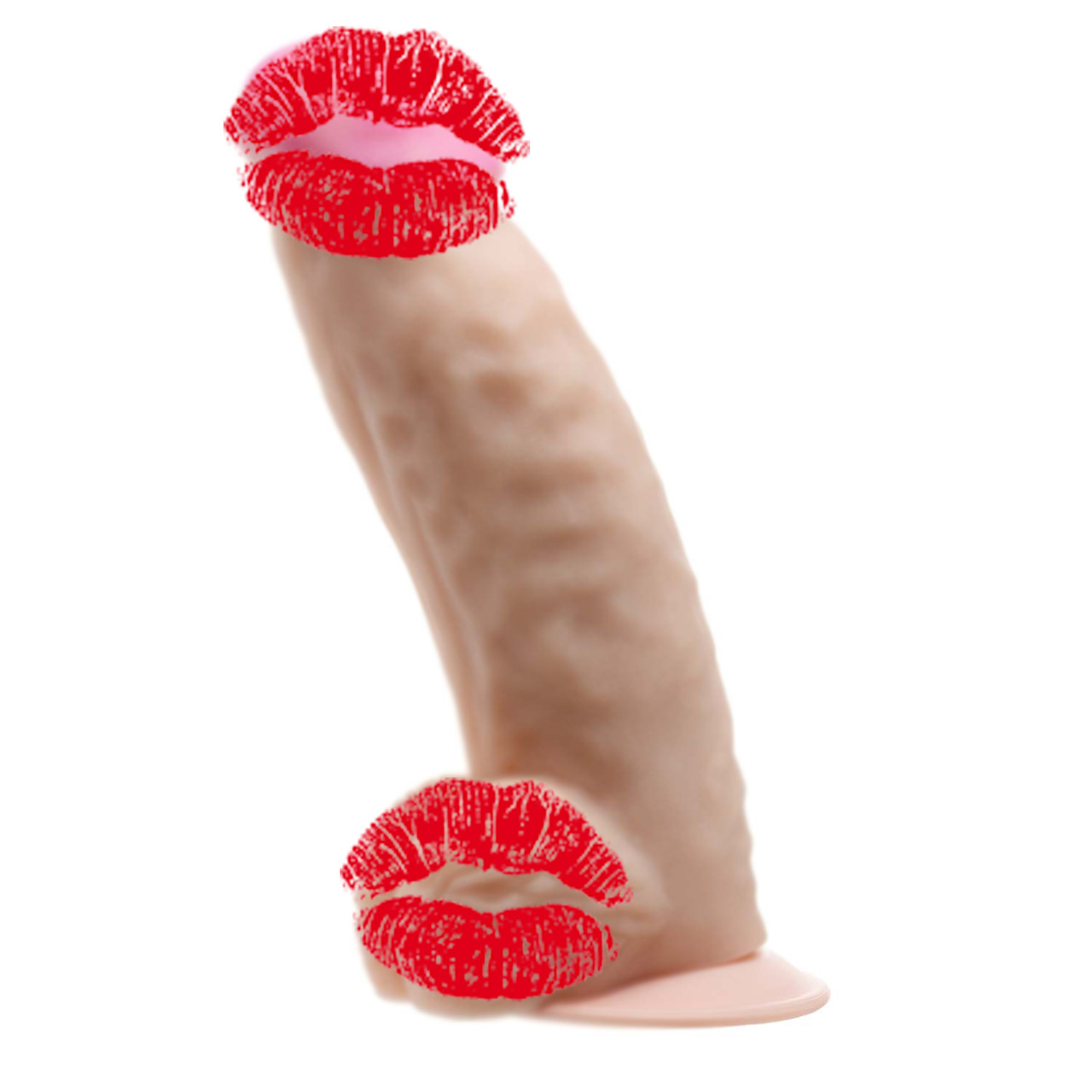 Фалоїмітатор кібершкіровий ГІГАНТ з отворами в мошонці для вібропуль, фото 1