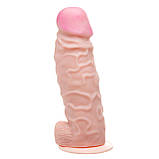 Фалоїмітатор EGZO ГІГАНТ на присоску 24 х 7,6 см, фото 3