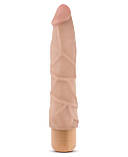 Вібратор реалістичний Dr. Skin, мультишвидкісний, бежевий, 22.8 х 5 см, фото 3