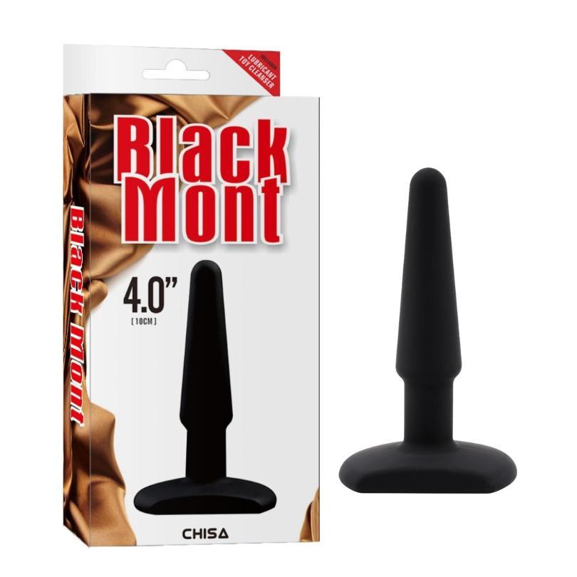 Анальний корок Chisa Black Mont, чорний, 11 х 2.3 см, фото 1