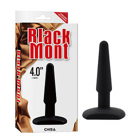 Анальний корок Chisa Black Mont, чорний, 11 х 2.3 см