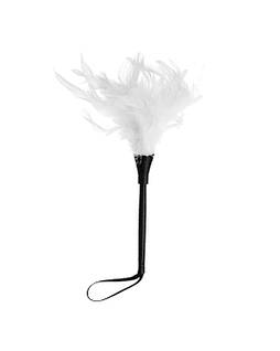 Метелочка з білими пір'ям