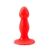 Анальний корок Hot Storm, червоний, розмір L, фото 2