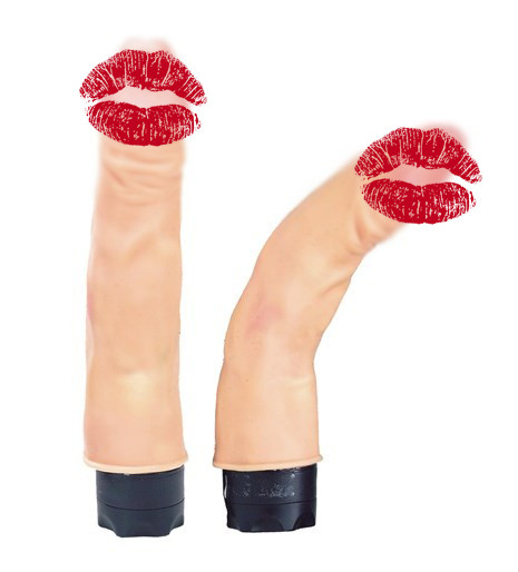 Гнучкий реалістичний вібратор 19 см. 4 см-діаметр, фото 1