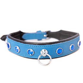 Нашийник із синіми каменями Голландії ручна робота