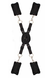 Ремінна система для фіксації на ліжко, чорна, BLAZE