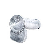 Фалоїмітатор із мошок сріблястий на присоску, фото 5