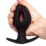 Анальна пробка з пелюстками середня "Лотос", фото 4